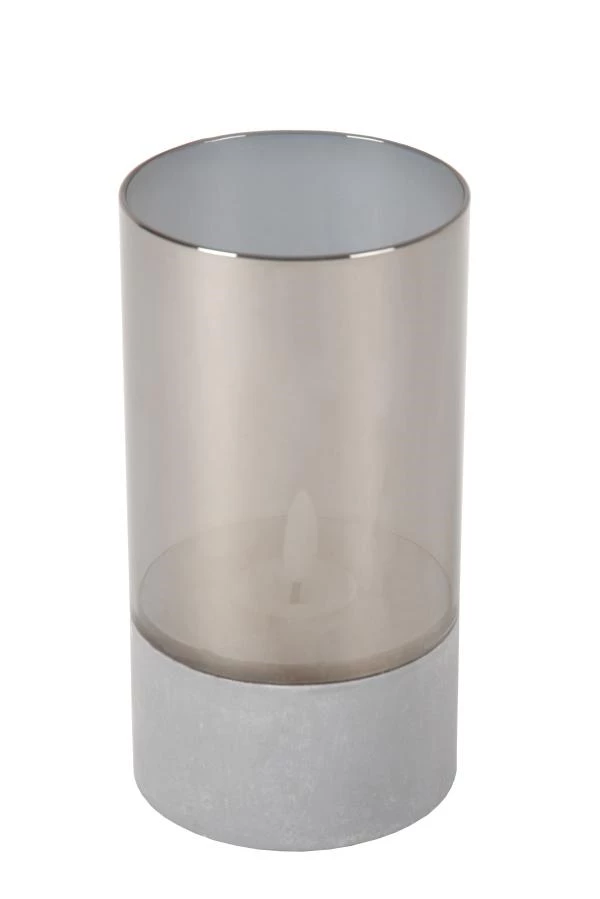 Lucide VELAS - Lámpara de mesa - Batería/pilas - Ø 8 cm - LED - 3x0,2W 2700K - Ahumado - Set de 3 - detalle 6